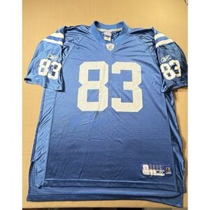 Indianapolis‎ Colts Brandon Stokley Reebok  NFL On Field Blue Jersey XL Rare